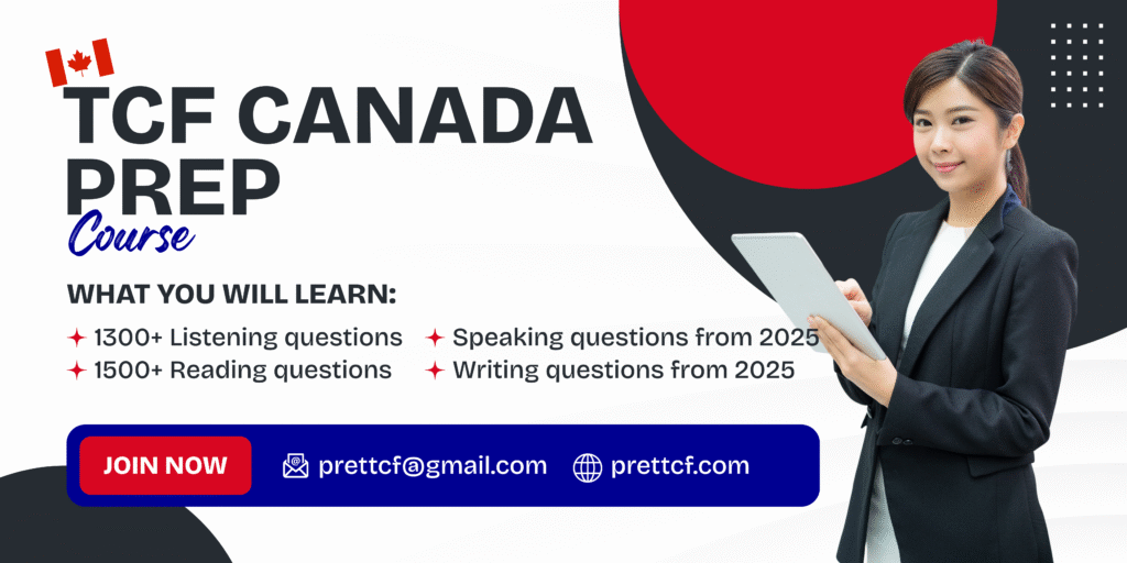 Tcf Program TCF Canada Demo Course - PrêtTCF